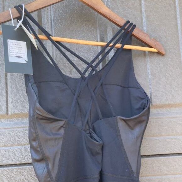 Love Soft Jumpsuit Black Strappy Back New with tag Size Small - Picture 6 of 9